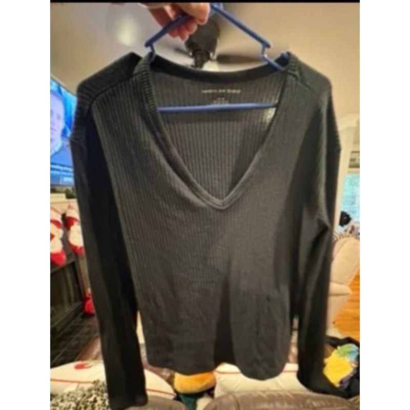 American Eagle Outfitters American Eagle Sweater Women’s Small Black Long Sleeve Size S / US 4 / IT 40 - 2 Thumbnail