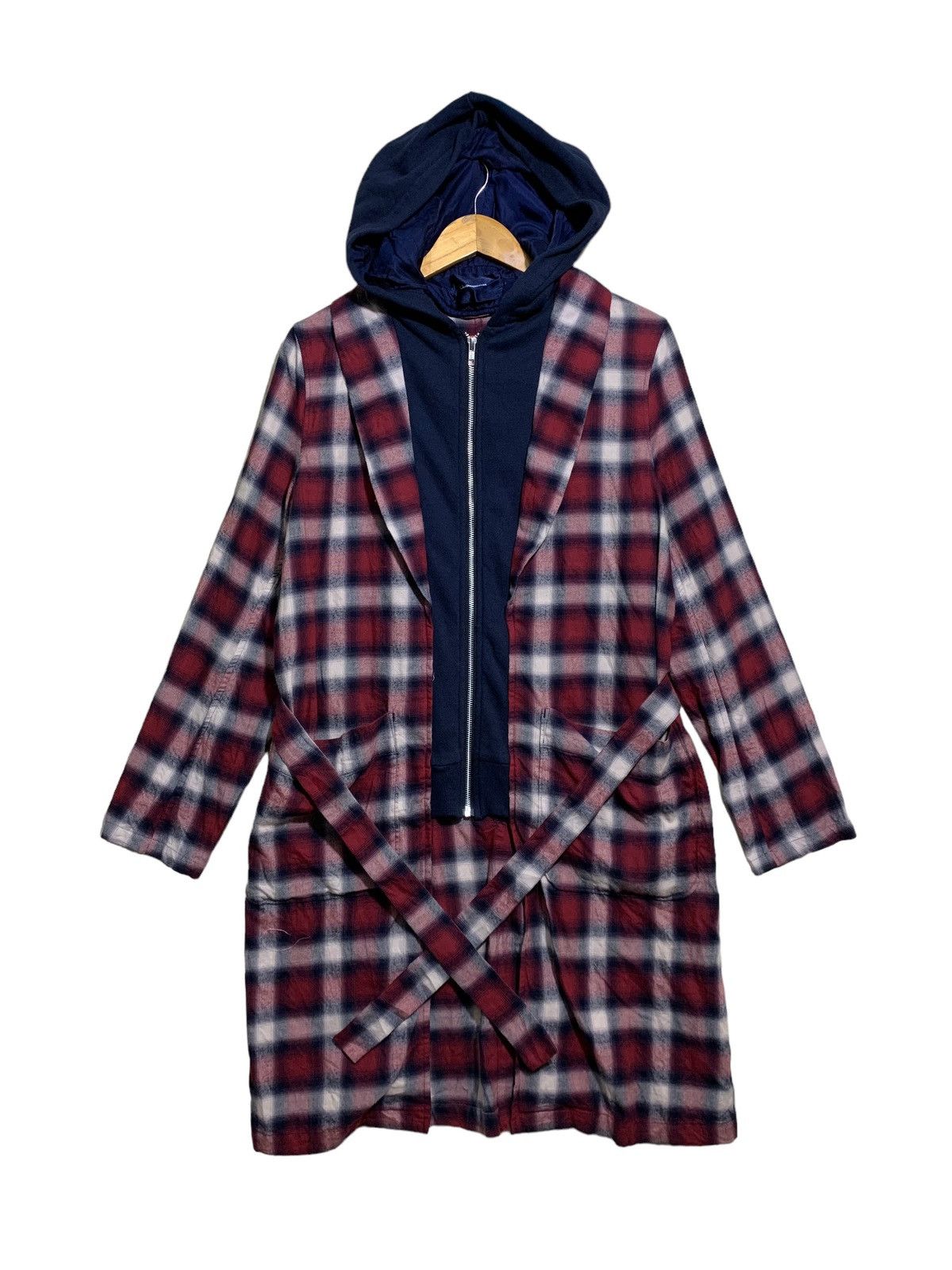 John Undercover 🔥John UNDERCOVER TARTANS TRENCH COATS HOODIE Size US M / EU 48-50 / 2 - 1 Thumbnail
