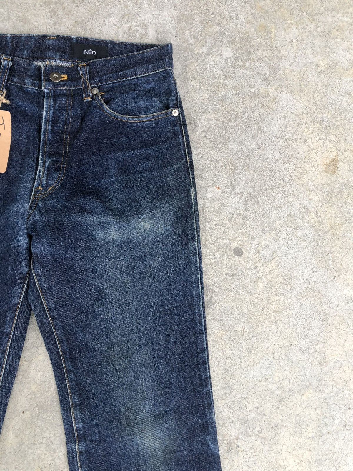 Yohji Yamamoto Ined Homme Flared Jeans Distressed Jeans Size US 30 / EU 46 - 7 Thumbnail