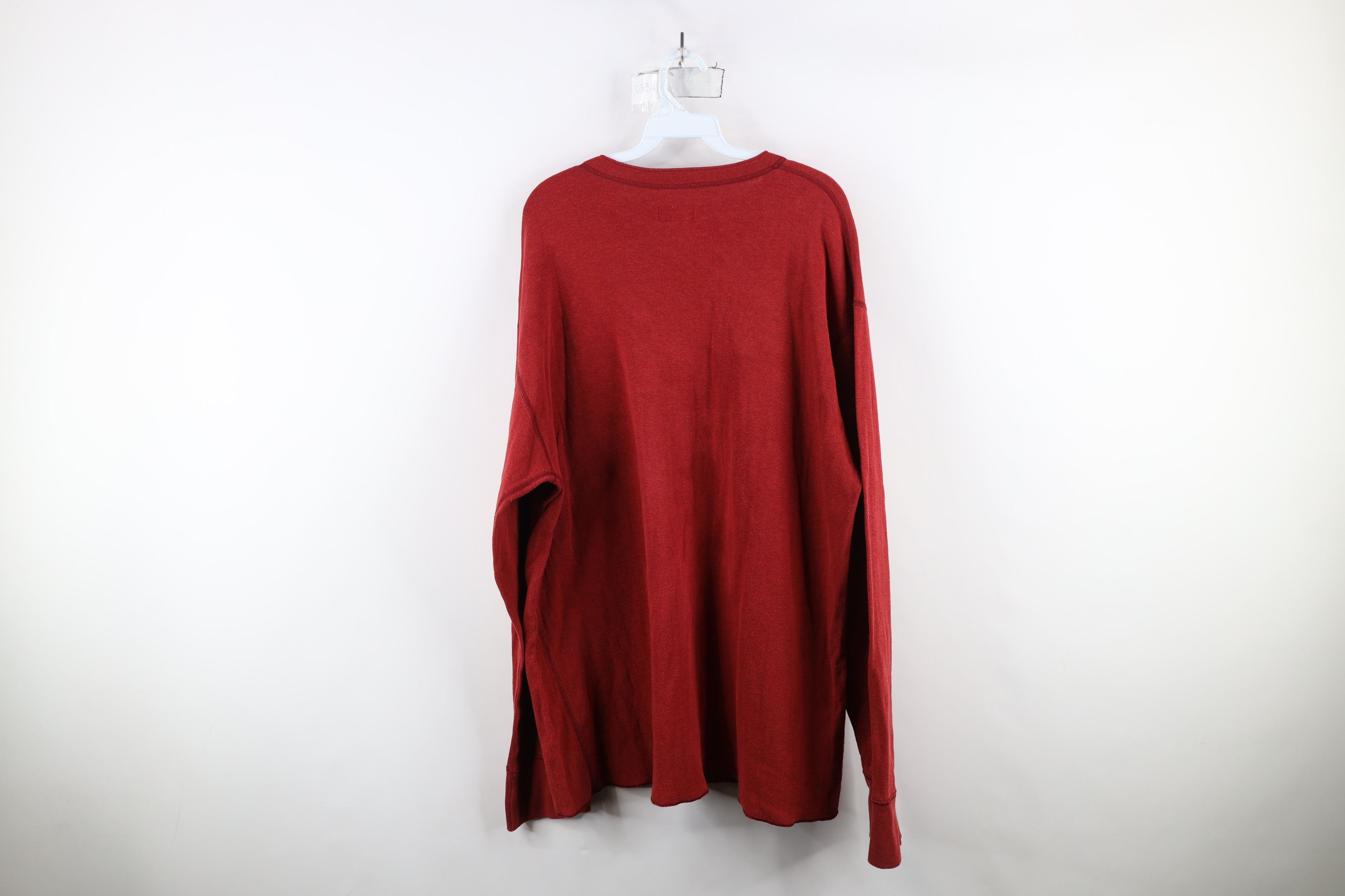 L.L. Bean × Vintage Vintage LL Bean Double Wall Wool Blend Thermal T-Shirt Red Size US XL / EU 56 / 4 - 11 Thumbnail