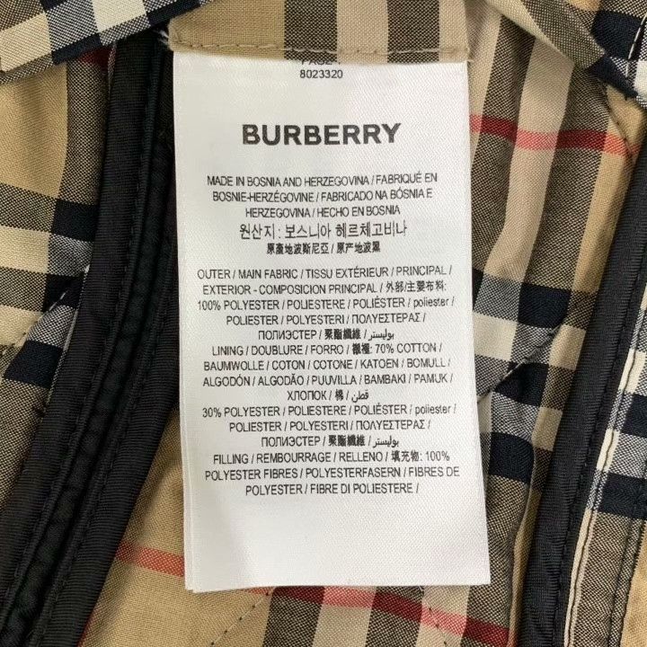 Burberry Burberry Black Diamond Check Lapel Cotton Coat Size US M / EU 48-50 / 2 - 7 Thumbnail