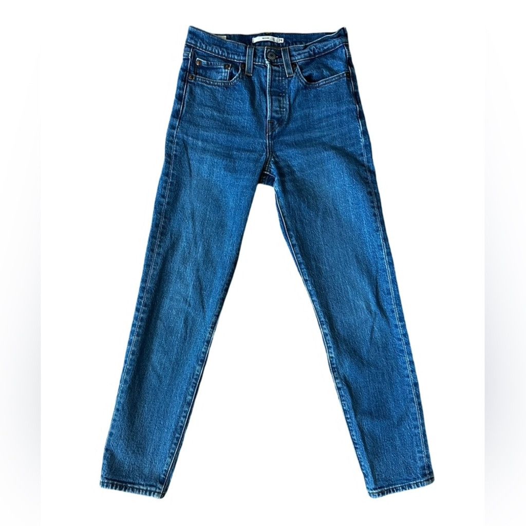 Levi's Levi’s Premium Denim WEDGIE Jean Blue Medium Wash Women 24. Size 42" / US 20 - 2 Thumbnail