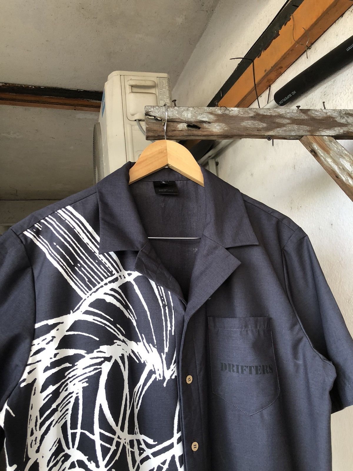 Anime Rare🔥 Drifters x Anime Oda Nobunaga Open Collar Shirt Size US XL / EU 56 / 4 - 8 Thumbnail