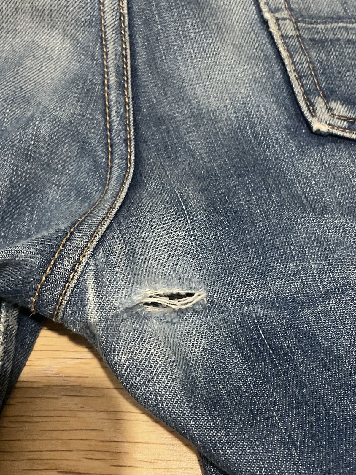 Gustin Gustin Selvedge Denim Jeans Natural Fade USA size 30 Size US 30 / EU 46 - 17 Thumbnail