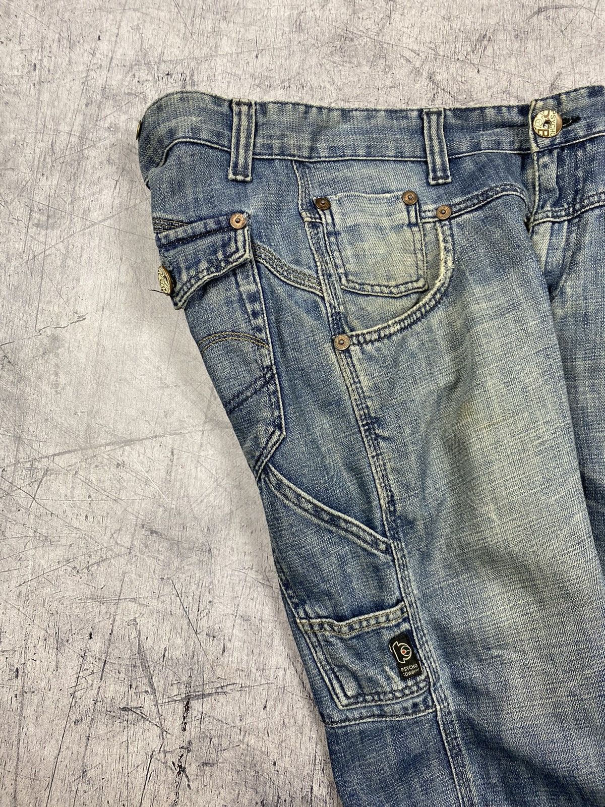 Other Vintage Psycho Cowboy Brand y2k Denim Shorts Size US 29 - 10 Thumbnail