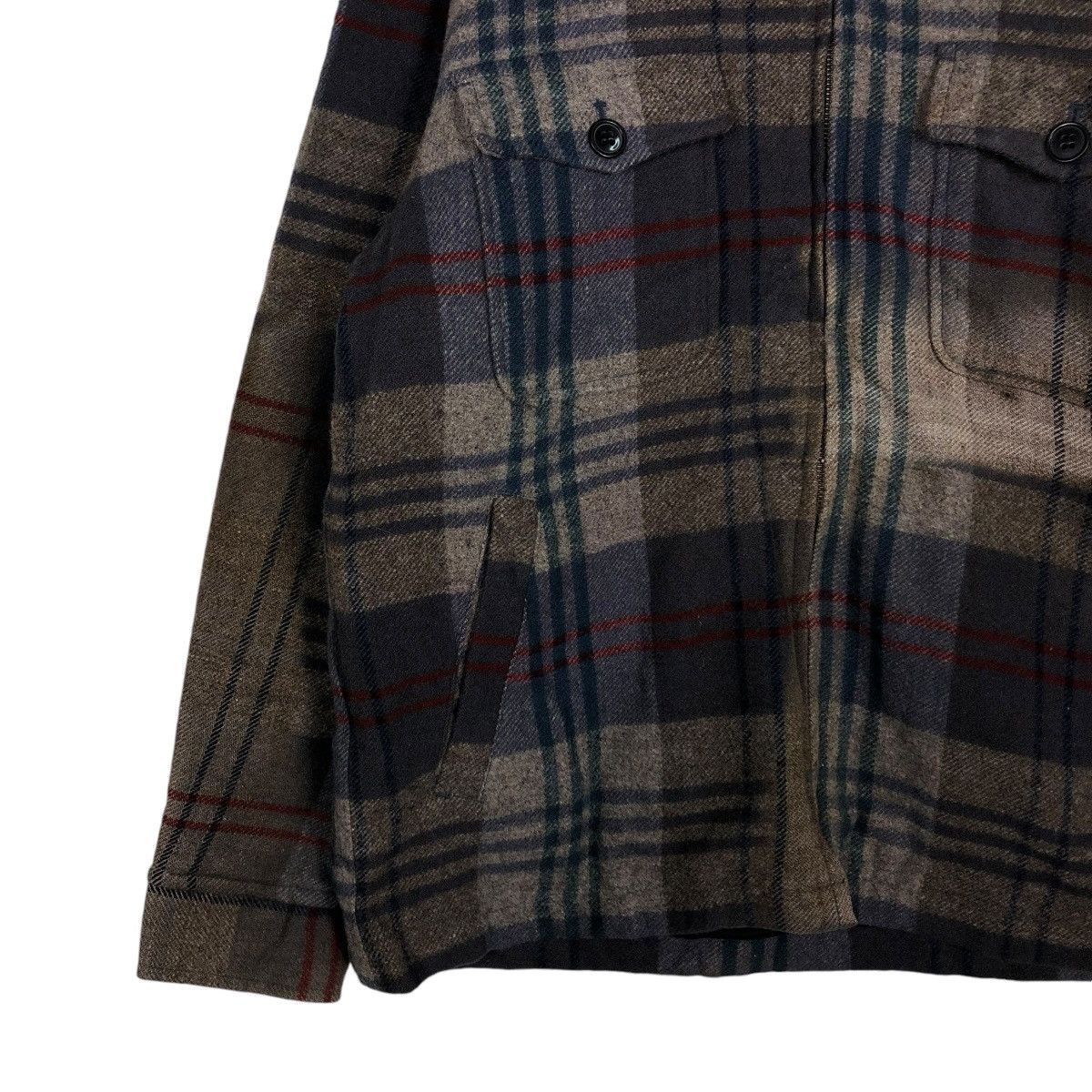 Japanese Brand 🔥VINTAGE FLANNEL WOOL JACKET ZIPPER PARALYSER ISSEY MIYAKE Size US M / EU 48-50 / 2 - 6 Thumbnail