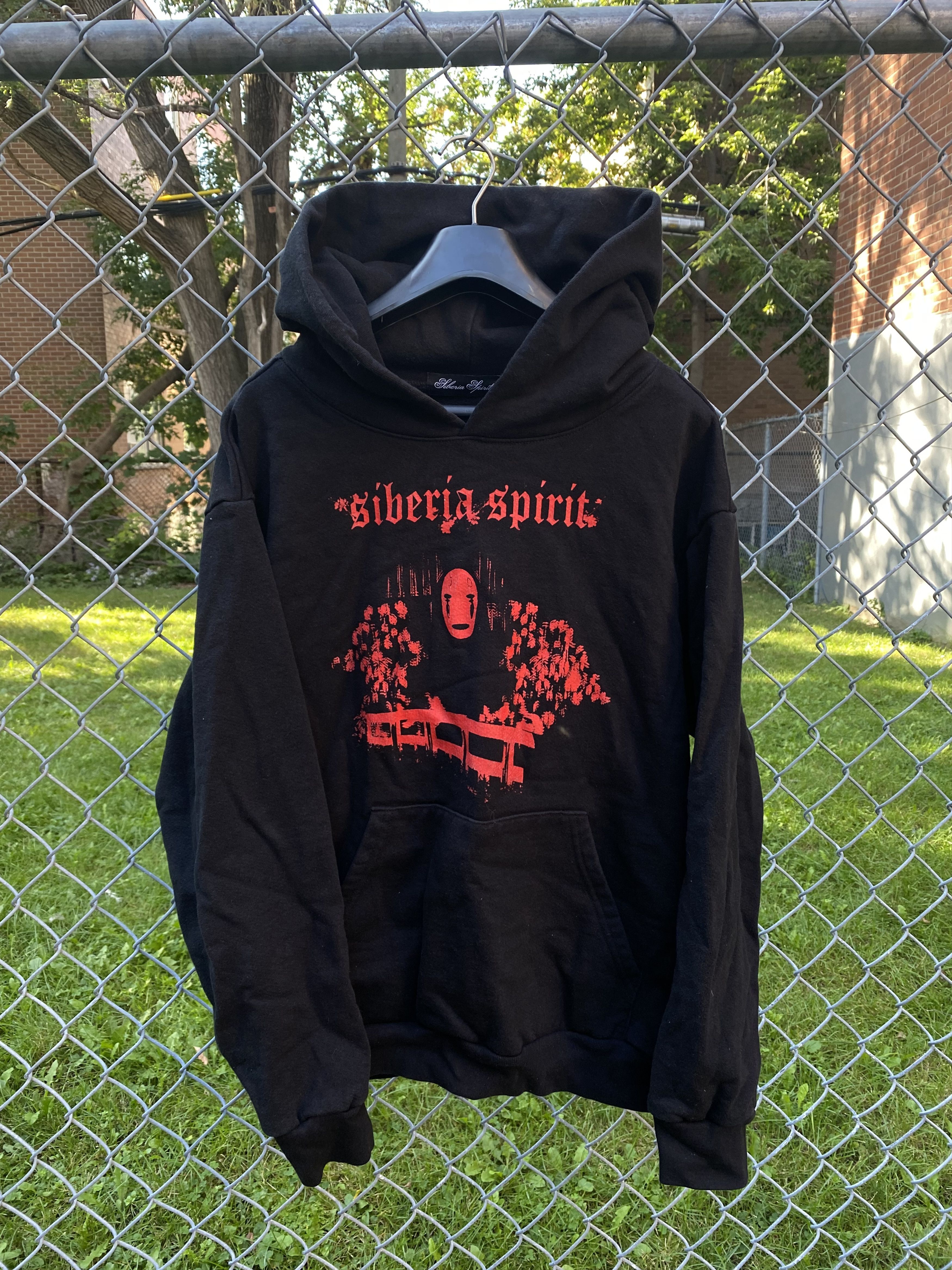 image of Siberia Hills Spirited Away No Face Hoodie in Black, Men's (Size Small)