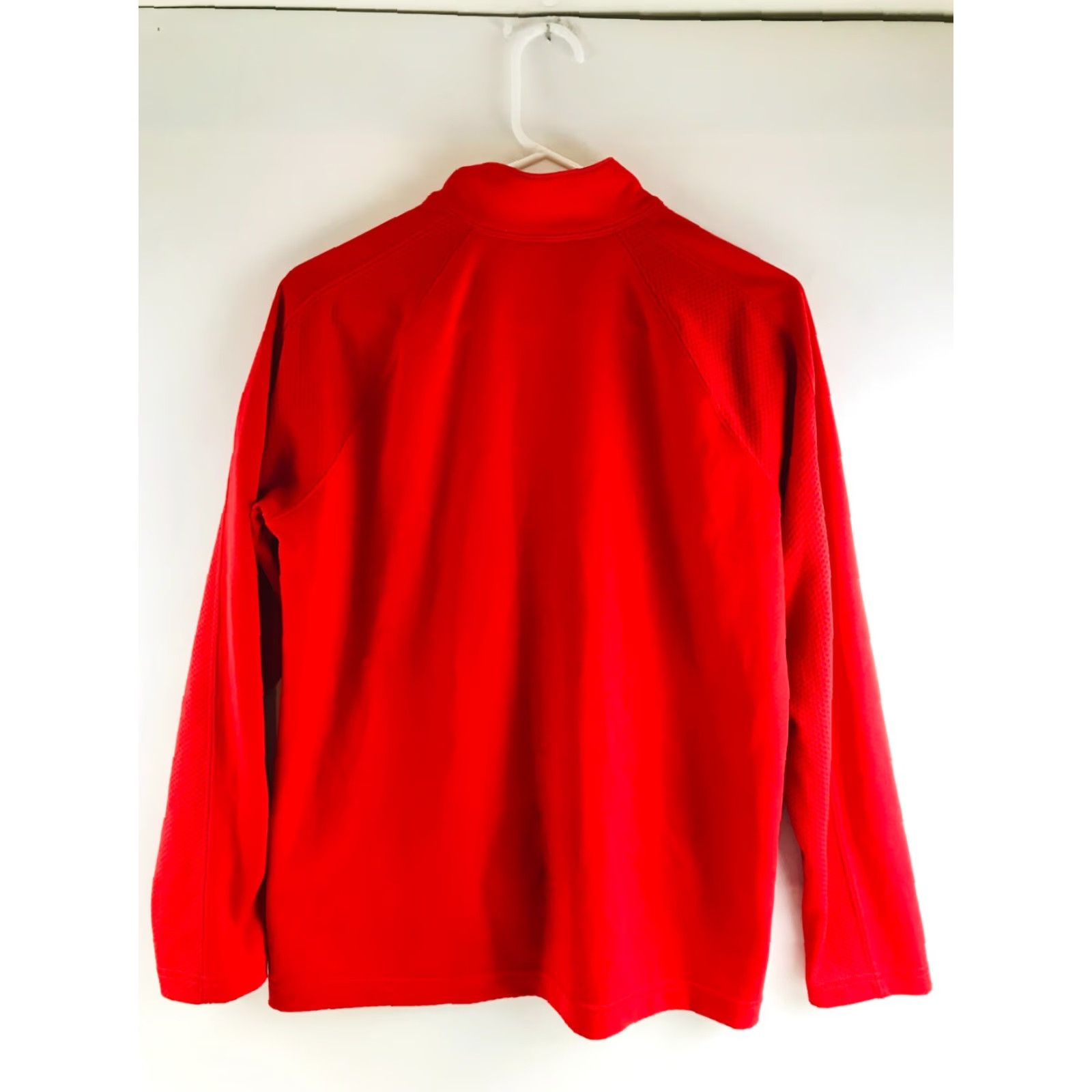 Lands' End Lands' End Shirt Women's Large Red 1/4 Zip Pullover Activewear Long Sleeve Casual Modern Womens Size L / US 10 / IT 46 - 2 Thumbnail