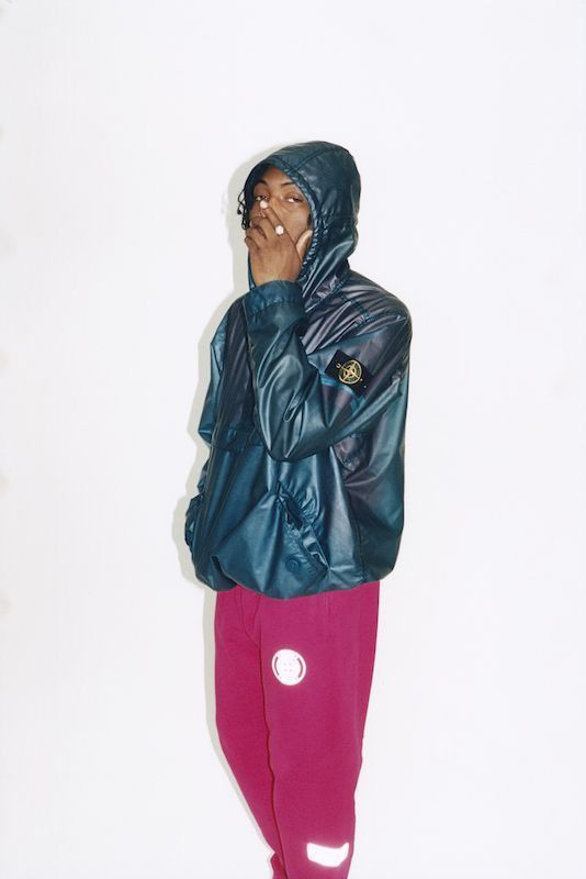 Stone Island × Supreme Used FW17 Supreme Stone Island Sweatpants Size L Magenta Size US 34 / EU 50 - 13 Thumbnail