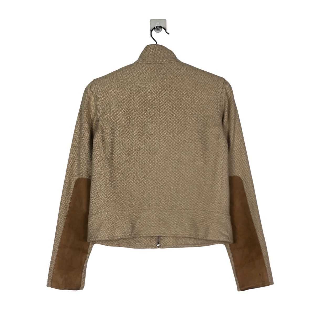 Japanese Brand Green Label Ralph Lauren Cropped Biker Jacket Leather Parts Size US XXS / EU 40 - 8 Thumbnail