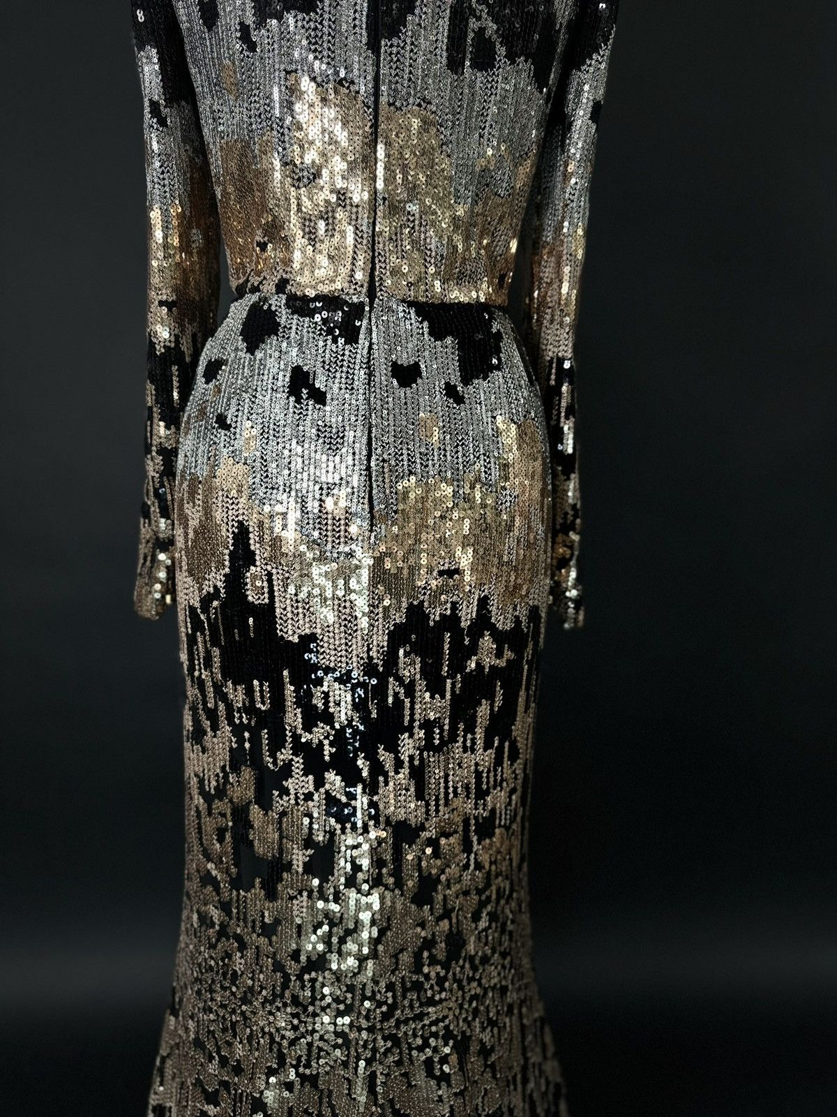 Other Brand New US 6 ELIE SAAB Black Embroidered Sequins Gown Size M / US 6-8 / IT 42-44 - 7 Thumbnail
