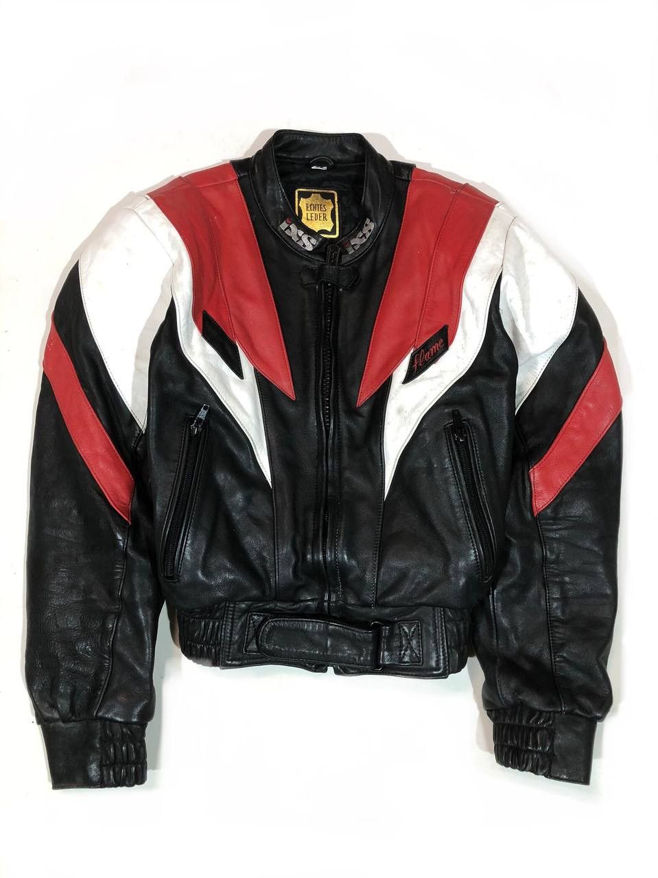 IXS Racing Moto Japanese Leather Jacket Vintage