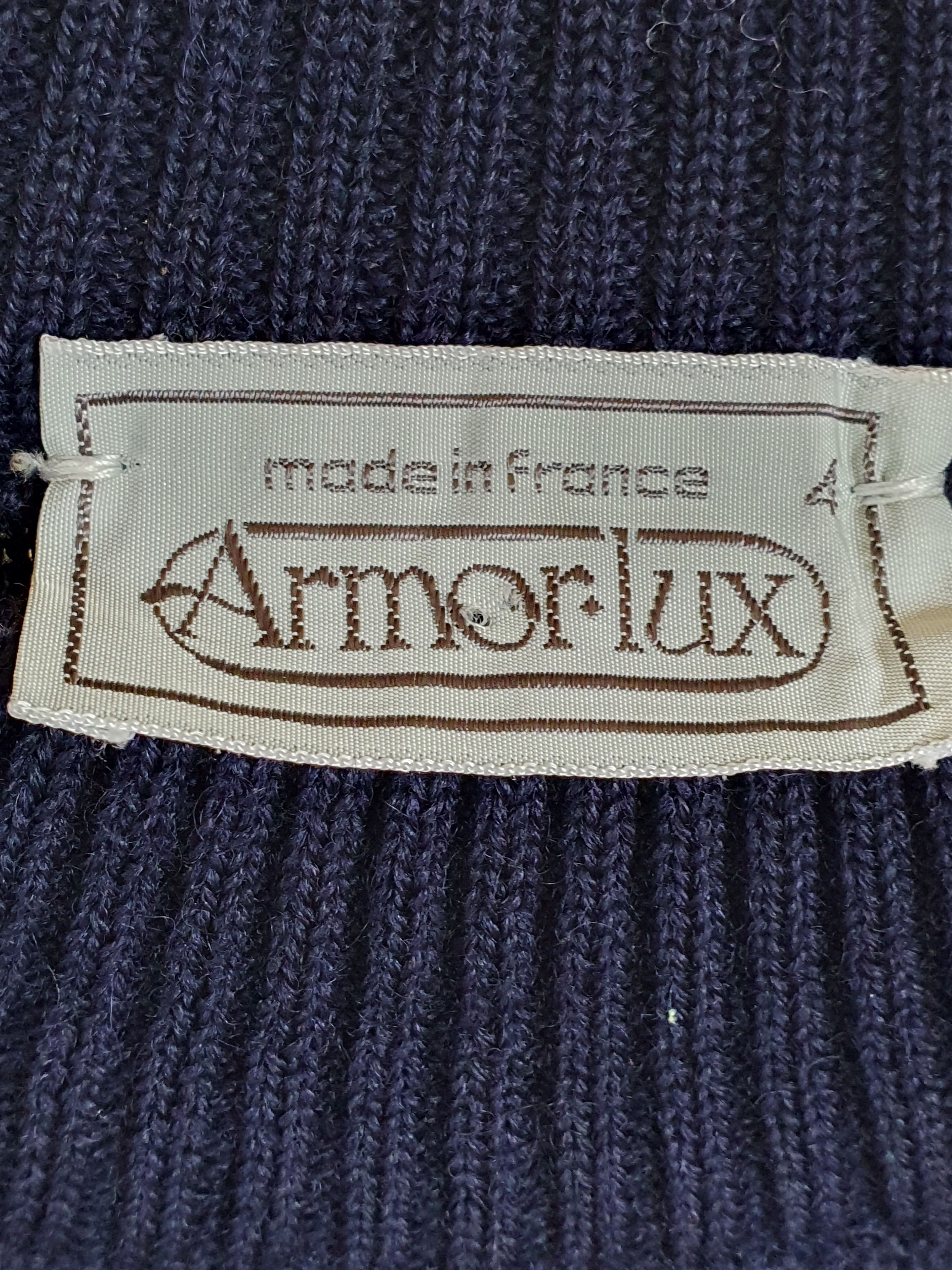 Armor-Lux Armor Lux Vertical Stripes Sweater Navy Rare sz M Size US M / EU 48-50 / 2 - 2 Thumbnail