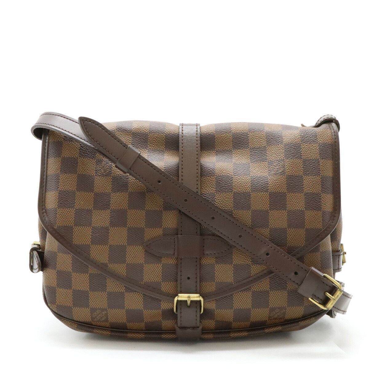 Louis Vuitton Louis Vuitton Damier Saumur 2Way Shoulder Bag N48081 Canvas Crossbody Bag N48081 in Brown, Women's