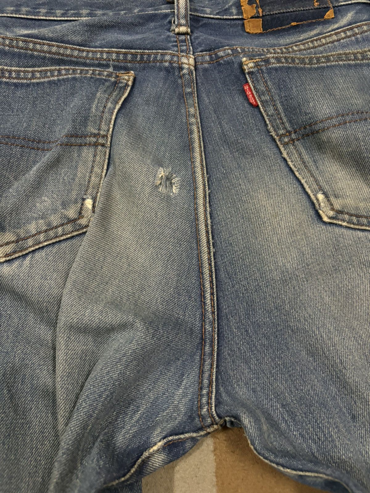 Big John Vintage 90s Japanese Brand Mud Wash Flare Bell Bottom Jeans Size US 30 / EU 46 - 14 Thumbnail