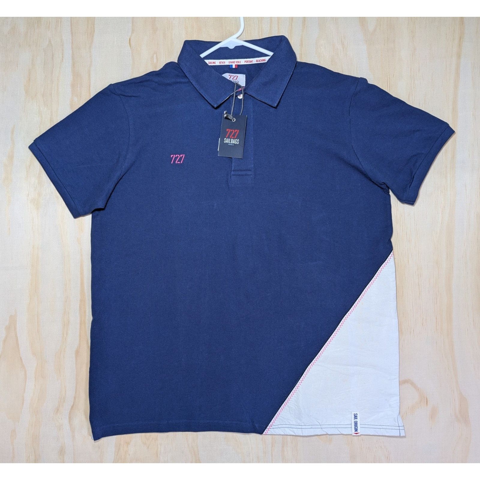 Other 727 Sailbags Men's XXL Polo Shirt Recycled Sailcloth Cotton Size US XXL / EU 58 / 5 - 1 Thumbnail
