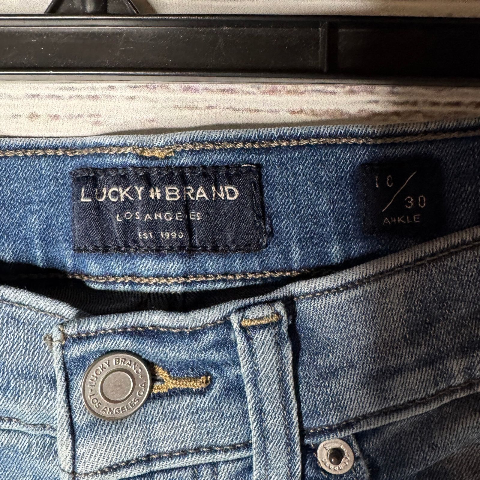Lucky Brand Lucky Brand Ava Mid Rise Skinny Jeans 10 Size 32" / US 10 / IT 46 - 4 Thumbnail