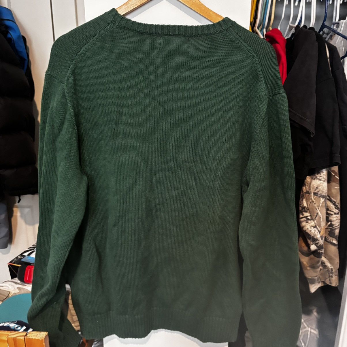 Polo Ralph Lauren Polo Ralph Lauren Forest Green Knit Cotton Sweater Size US XL / EU 56 / 4 - 3 Thumbnail