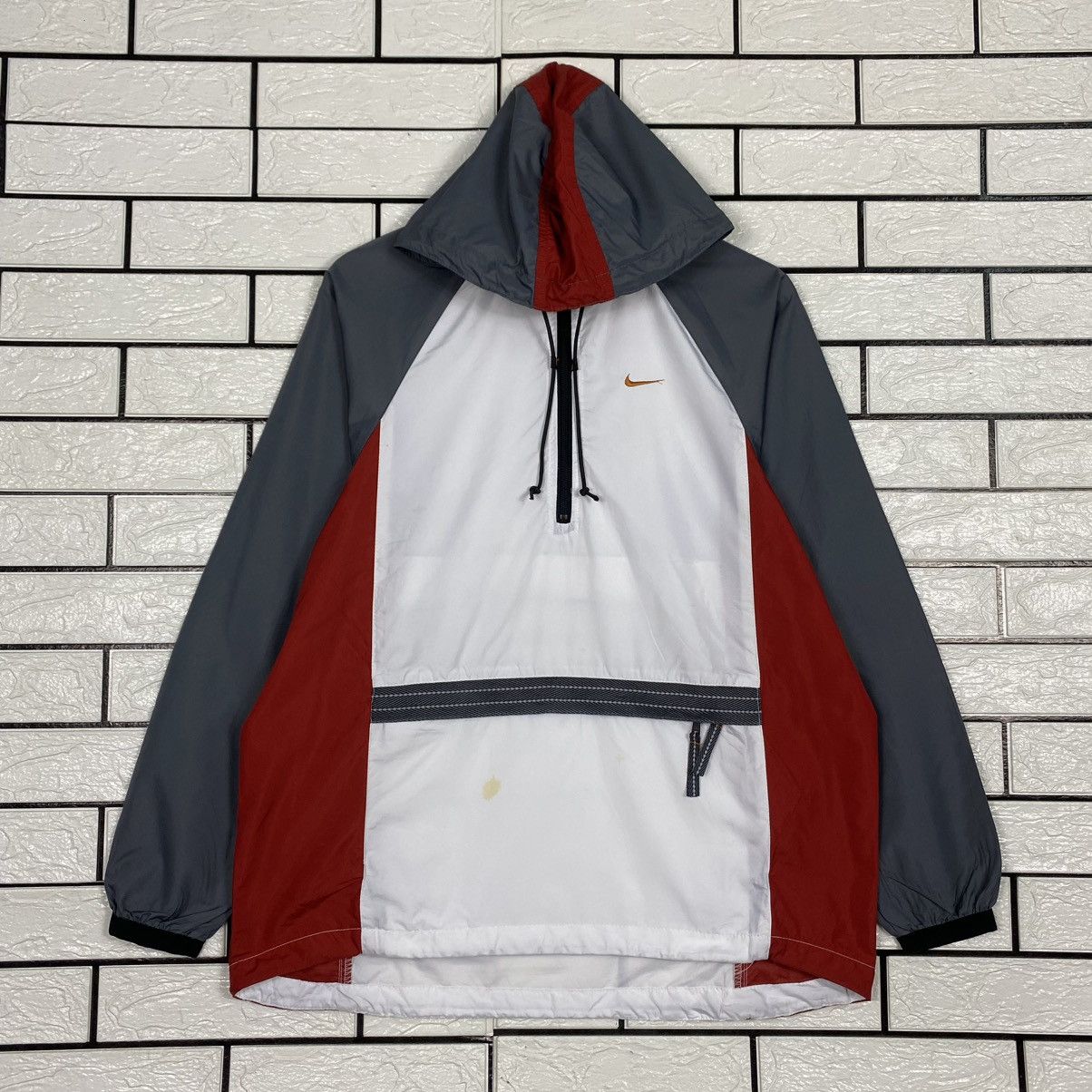 Nike 🔥VINTAGE ANORAK JACKET NIKE BIG SWOOSH Size M / US 6-8 / IT 42-44 - 1 Thumbnail