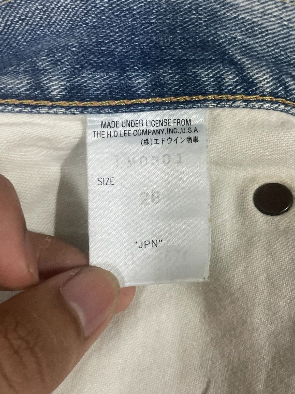 Lee Vintage 90s Lee Cowboy Rider Sanforized Boro Sishoko Jeans Size US 29 - 13 Thumbnail