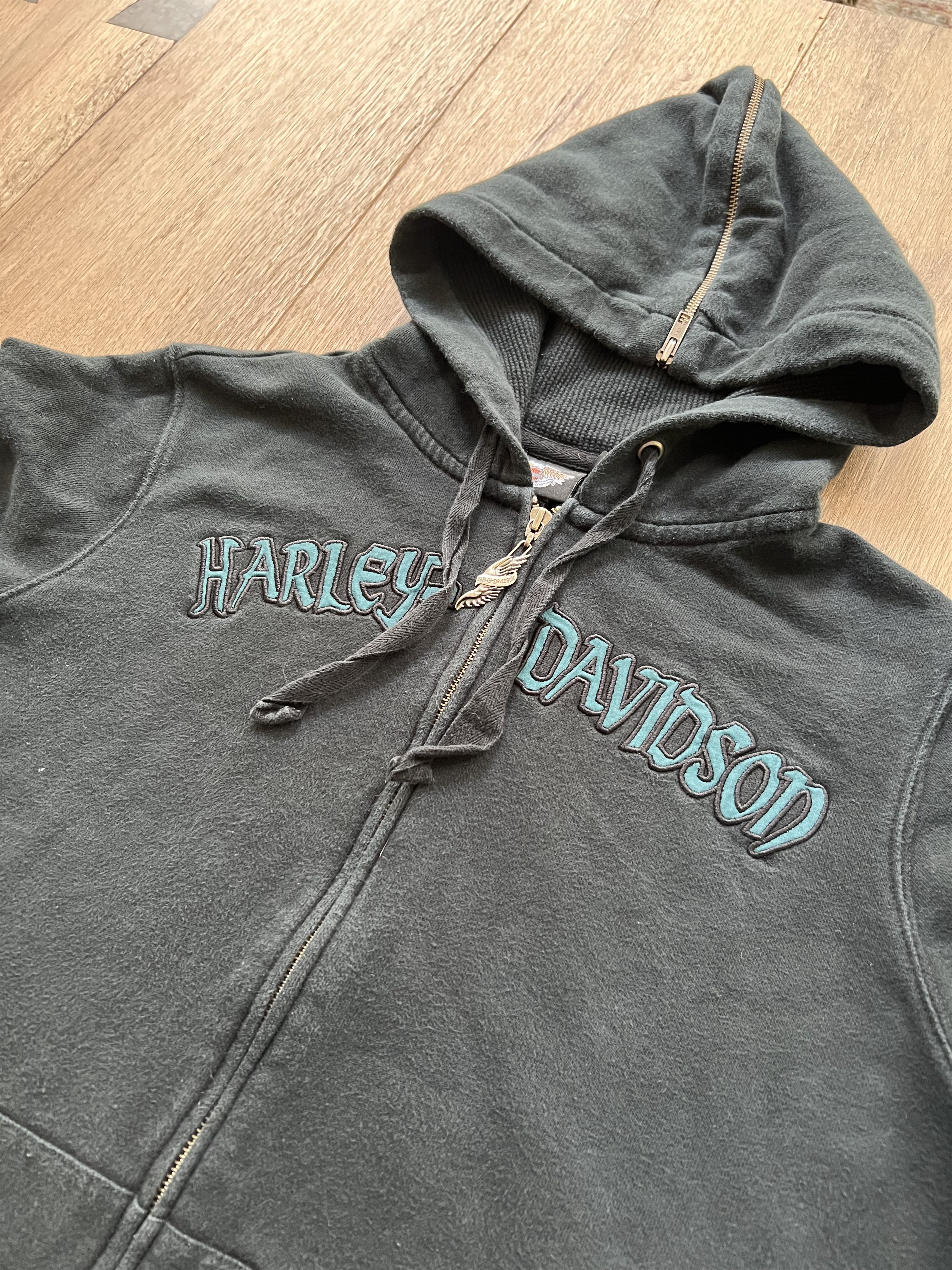 Harley Davidson Harley Davidson Y2K Pendent Zip-Up Hoodie Sz XL Size XL / US 12-14 / IT 48-50 - 2 Thumbnail