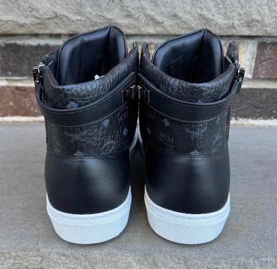 MCM MCM Black Leather Hi (Size 42) DS Size US 8.5 / EU 41-42 - 4 Thumbnail