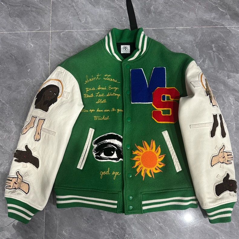 Saint Michael Saint Michael Graffiti cross on the ground sleeve baseball Size US S / EU 44-46 / 1 - 1 Thumbnail