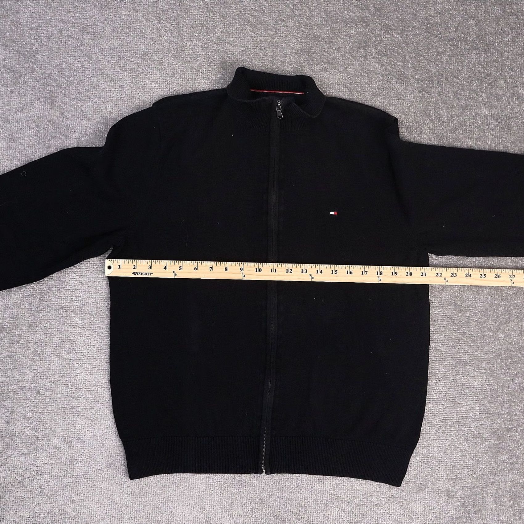 Tommy Hilfiger Tommy Hilfiger Sweater Collared Black Long Sleeve Knit Medium Flag Logo Mens Size US M / EU 48-50 / 2 - 4 Thumbnail