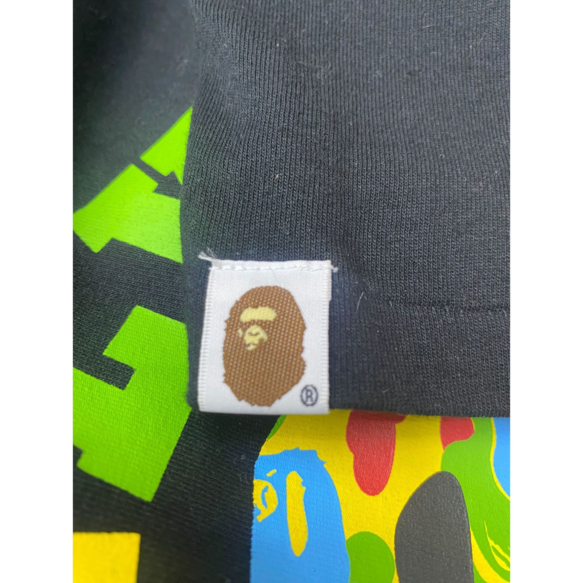 Bape BAPE X J BALVIN CAMO COLLEGE LOGO TEE BLACK SZ XL Size US XL / EU 56 / 4 - 4 Thumbnail