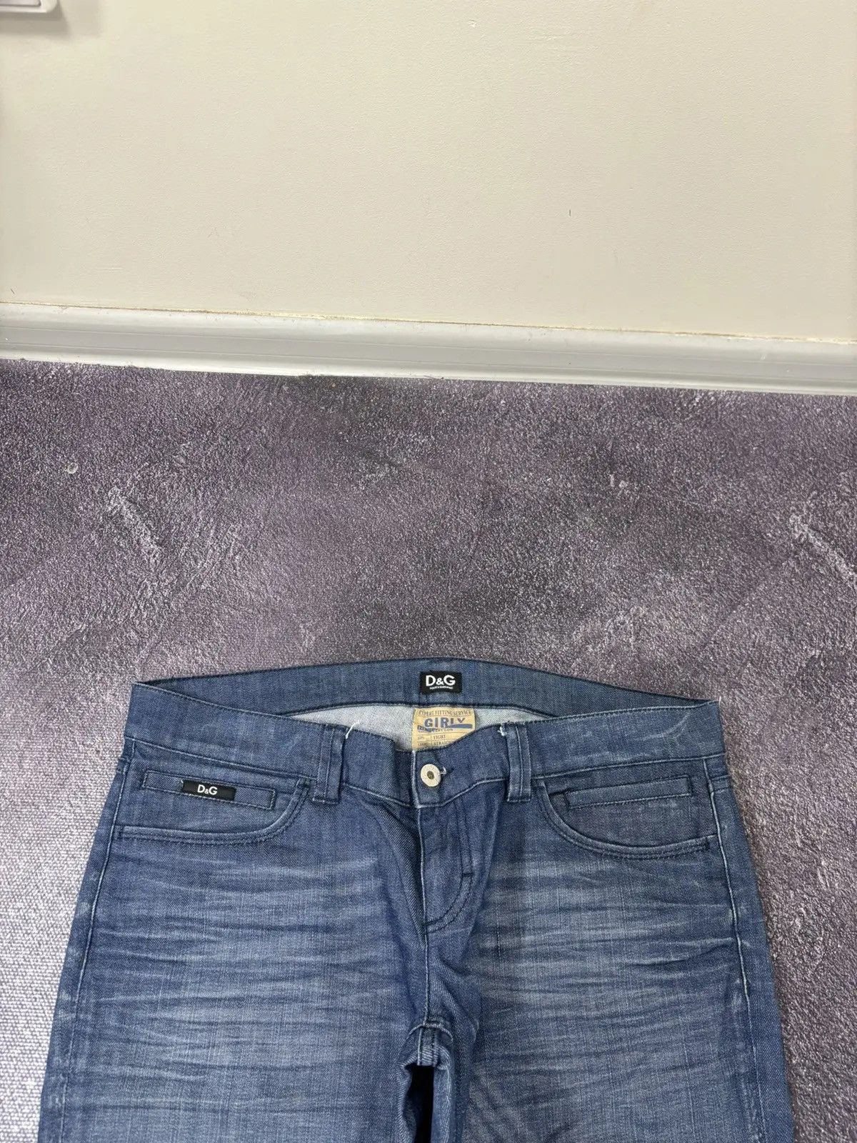 Dolce & Gabbana × Vintage Vintage Dolce & Gabbana Girly Women’s Archival Denim Jeans Size 31" - 7 Thumbnail