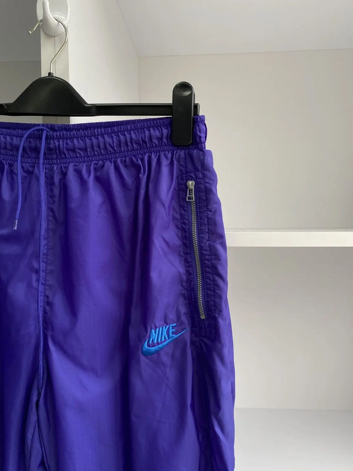 Nike × Vintage Vintage 80s Nike Windbreaker Track Pants Men’s Medium Size US 31 - 4 Thumbnail