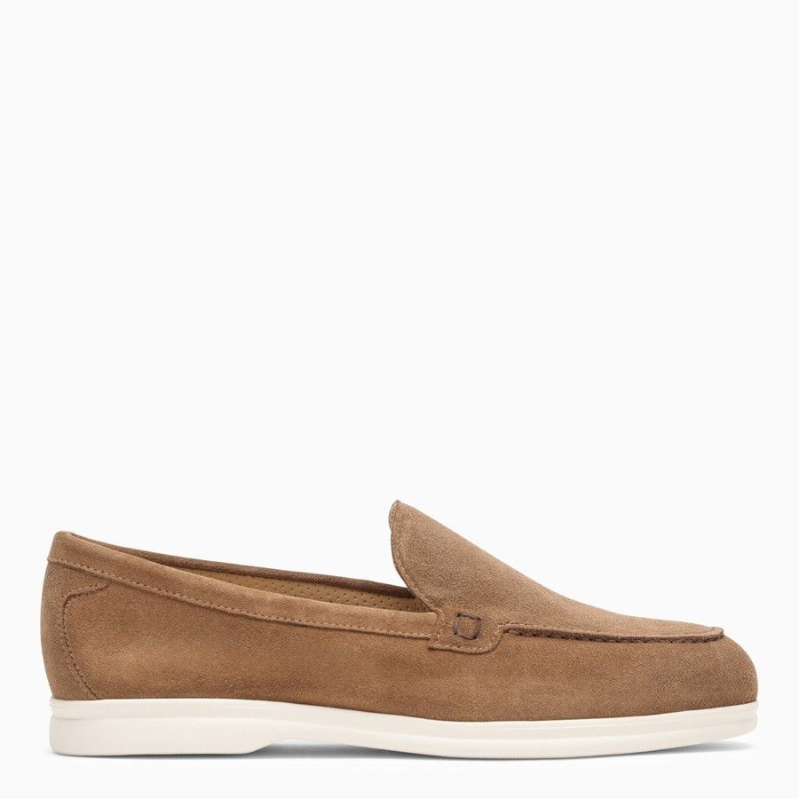 Doucal's o1d2blof0824 Hazelnut Suede Moccasin in Brown Size US 10 / IT 40 - 2 Thumbnail
