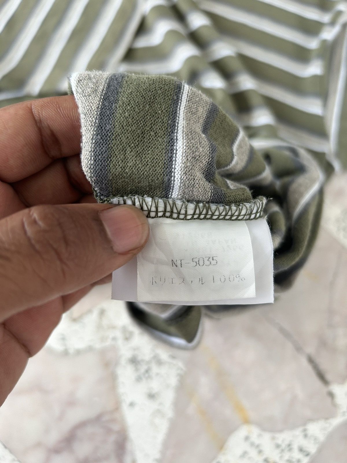 The North Face Vintage North Face Green Stripes Tee Size US M / EU 48-50 / 2 - 6 Thumbnail