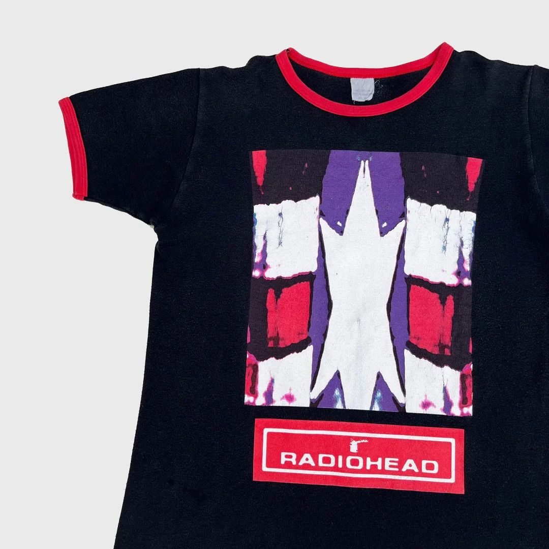 Band Tees Radiohead 1994 90s Vintage The Bends Ringer Band T-Shirt Size US S / EU 44-46 / 1 - 2 Thumbnail