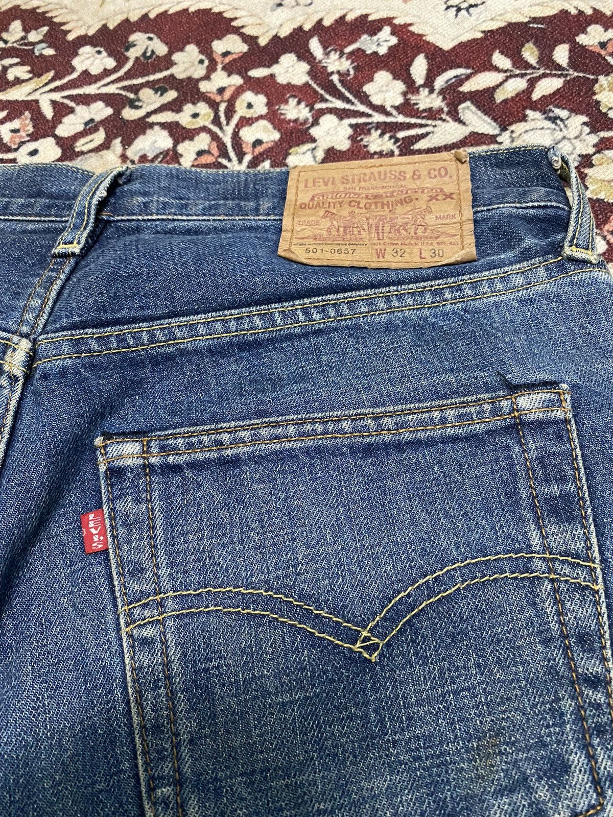 Levi's Vintage LEVIS Big E Selvedge jeans Size US 31 - 22 Thumbnail