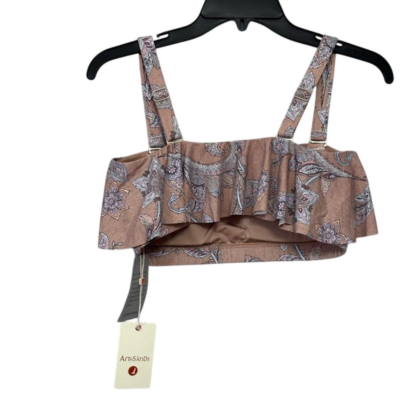 Other Artesands Bikini Swim Top 10 Paisley Adjustable Ruffle New Size L / US 10 / IT 46 - 5 Thumbnail