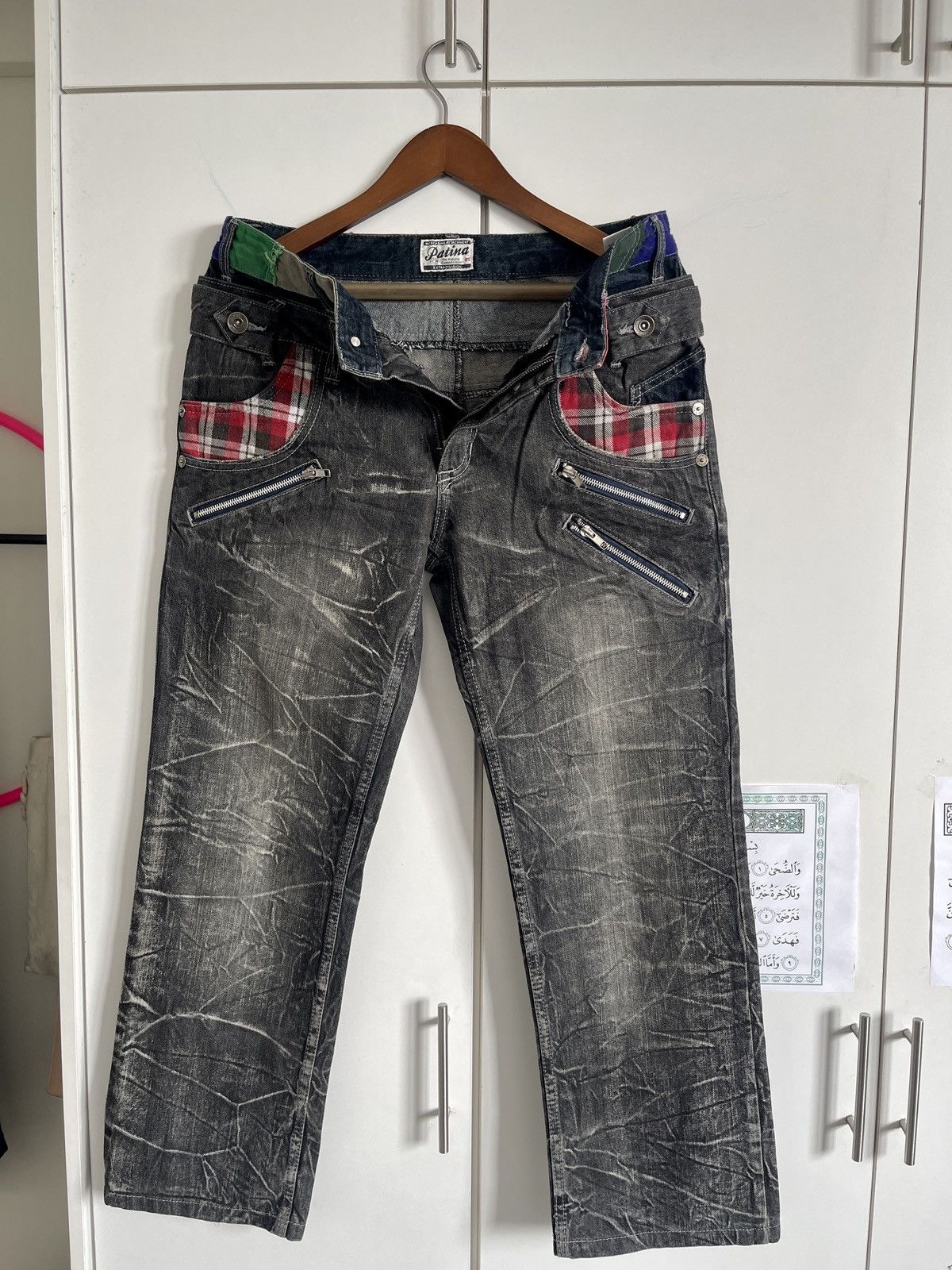 Vintage VINTAGE🔥🔥PATINA SKATEGANG DOUBLE WAIST WASHED BLACK 32X28 Size US 32 / EU 48 - 9 Thumbnail
