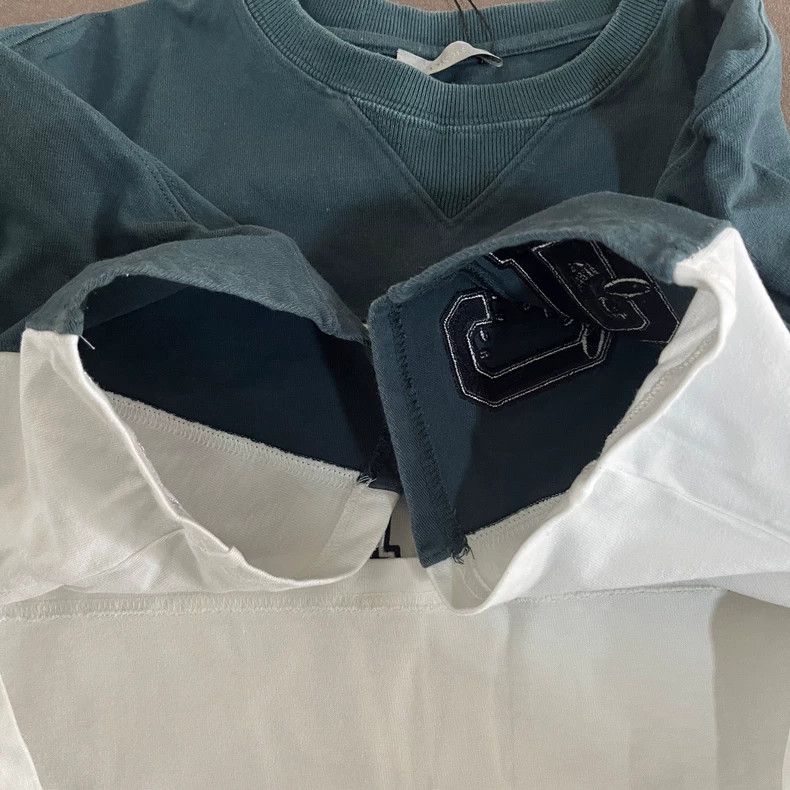 Dior Dior White and green stitching embroidery co-branded short Size S / US 4 / IT 40 - 4 Thumbnail