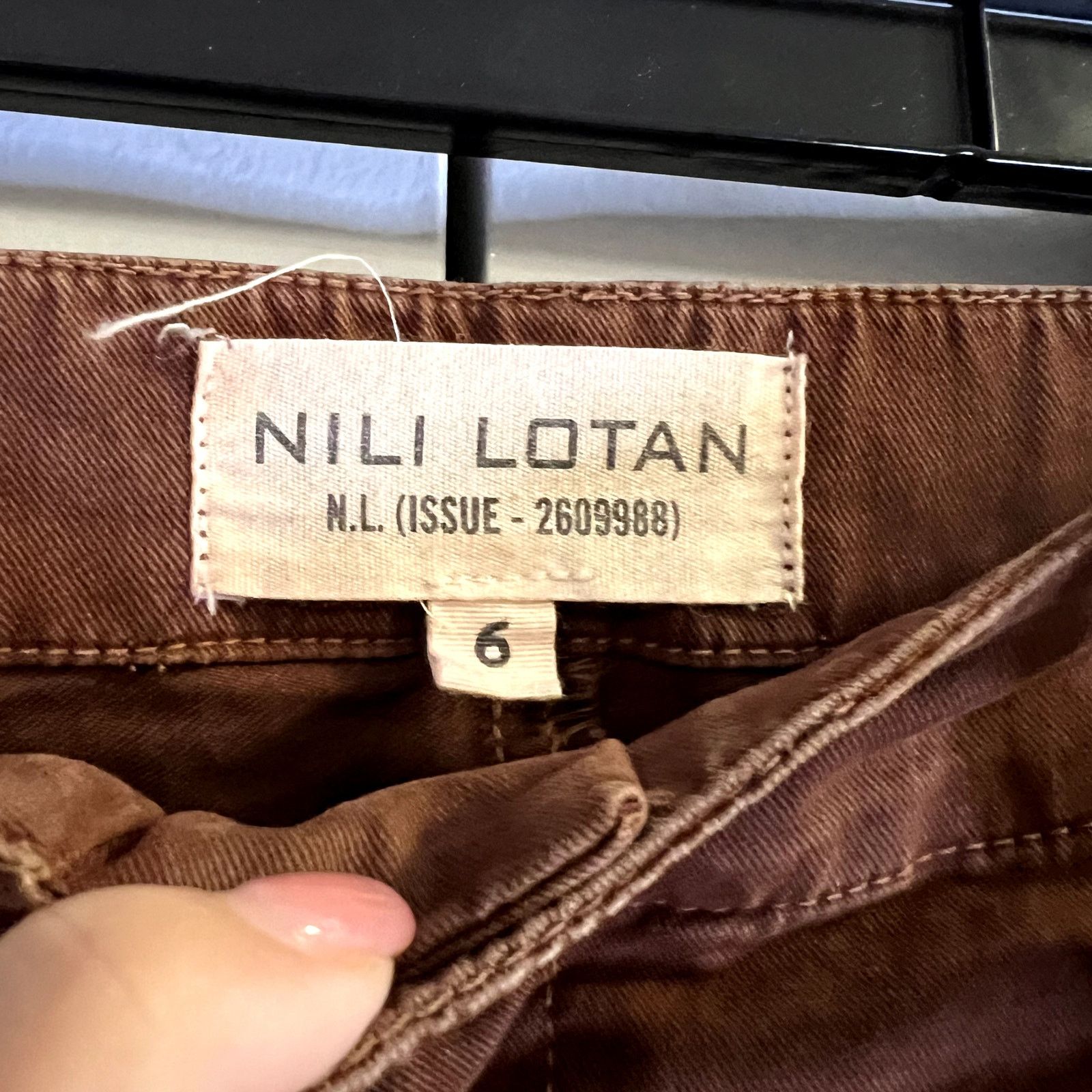 Nili Lotan Nili Lotan Womens Pants French Military Brown Rust size 6 Size 28" / US 6 / IT 42 - 4 Thumbnail