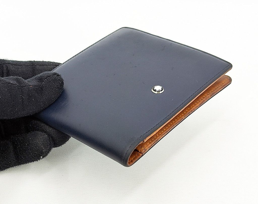 Montblanc MONT BLANC full leather bi-fold wallet two tone Size ONE SIZE - 9 Thumbnail