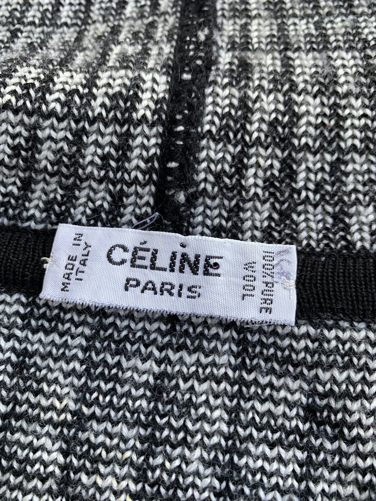 Celine Celine Paris Logo Knitted Hoodie Size S / US 4 / IT 40 - 18 Thumbnail