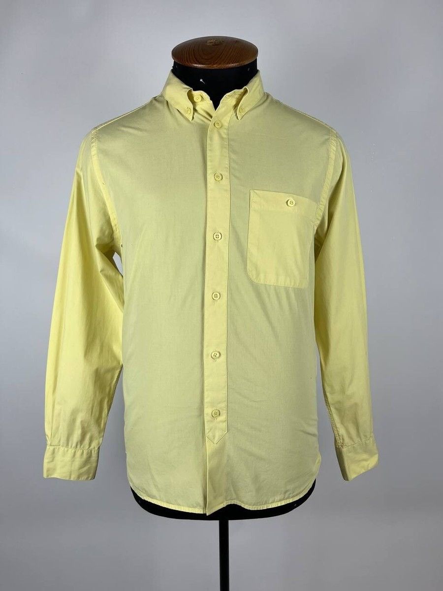 YMC YMC Men's Long Sleeve Button Down Lemon Shirt Size M (0307) Size US M / EU 48-50 / 2 - 1 Thumbnail