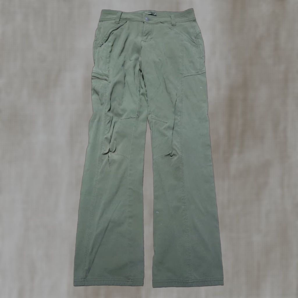 Prana Prana Jenna Pants Women Green Nylon Low Rise Stretch Chino Slim 4 Outdoor Size 27" / US 4 / IT 40 - 1 Thumbnail