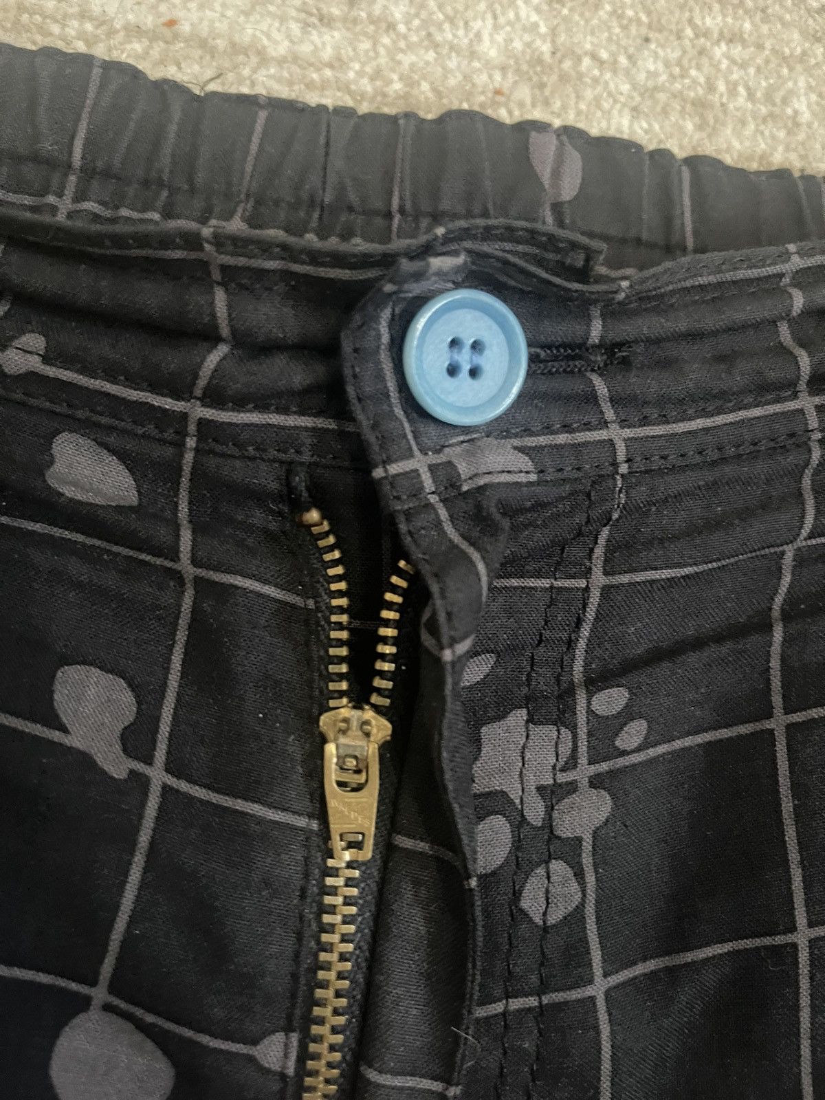 Undercover Black Cotton Camo Check Pants Size US 32 / EU 48 - 5 Thumbnail