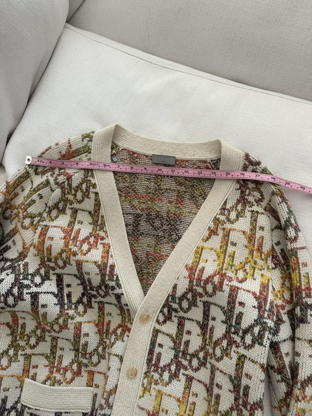 Dior DIOR MEN Oblique Jacquard Wool Cardigan Size US L / EU 52-54 / 3 - 5 Thumbnail