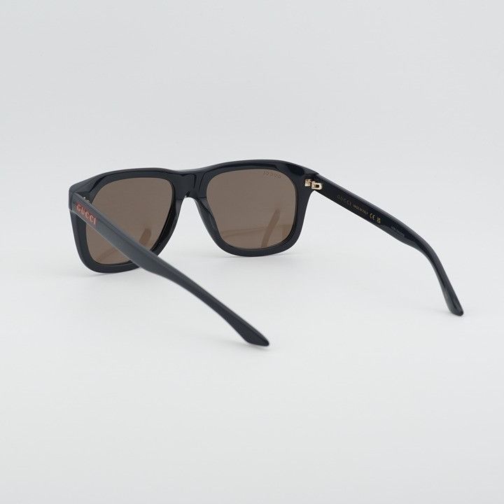 Gucci Gucci GG2077S 004 Sunglasses Blue Square Frame, Brown Lenses Size ONE SIZE - 10 Thumbnail