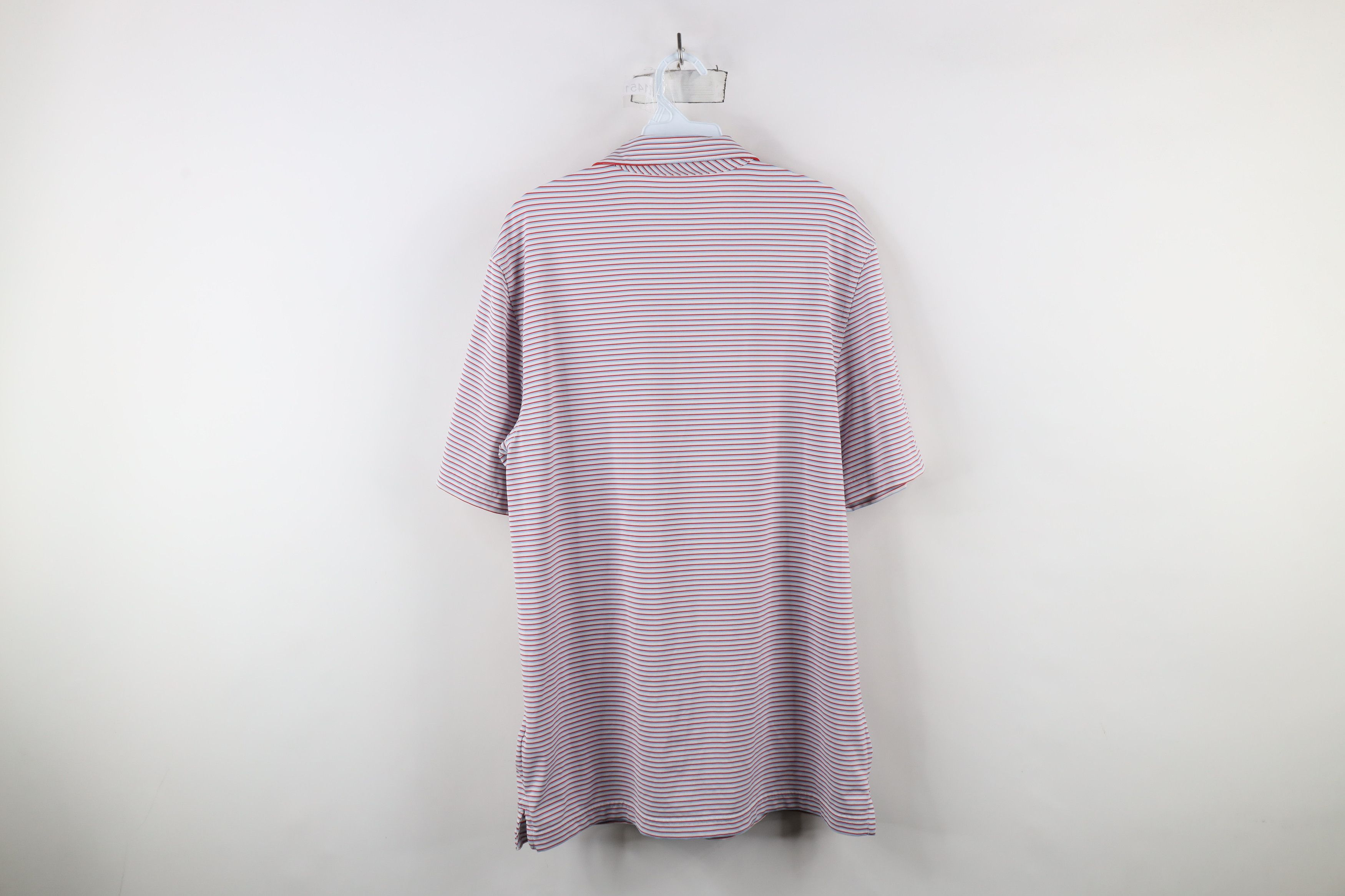 Vineyard Vines × Vintage Vineyard Vines Tech Striped Whale Logo Collared Golf Polo Size US M / EU 48-50 / 2 - 9 Thumbnail