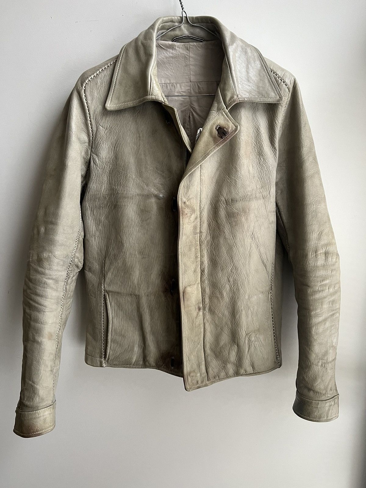 ジャケット・アウター CAROL CHRISTIAN POELL OVERLOCK JACKET Carol Christian Poell AW05 “On Demand” LM/2008 ZAG-PTC/5 Leather