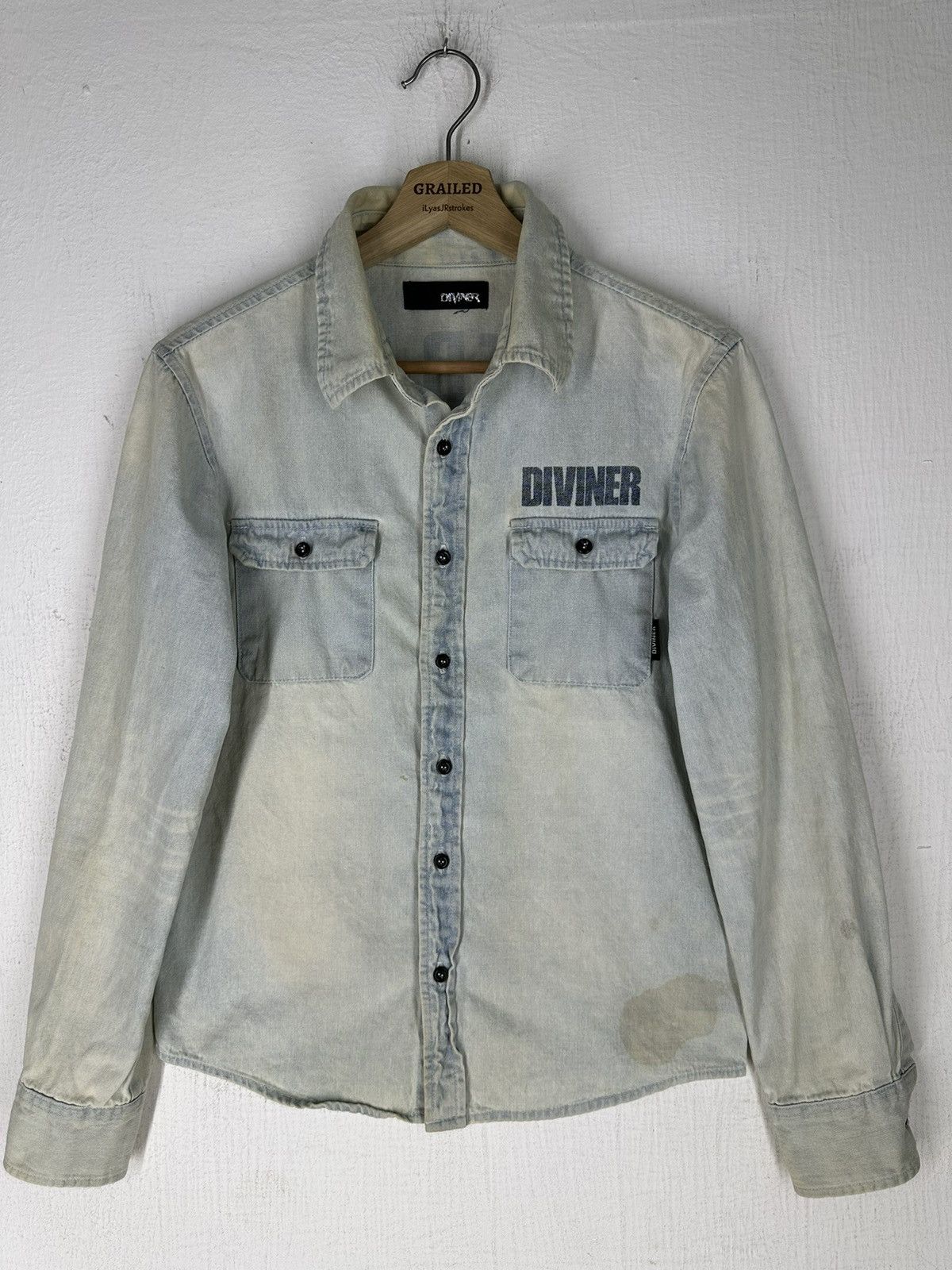 Japanese Brand Vintage 90's Diviner Japan Mad Brute Factory Long Sleeve Size US M / EU 48-50 / 2 - 3 Thumbnail