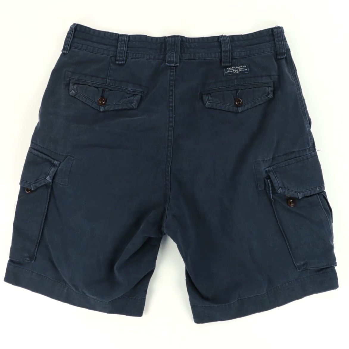 Polo Ralph Lauren Polo Ralph Lauren Cotton Canvas Cargo Shorts Navy Blue Men's 35 Size US S / EU 44-46 / 1 - 4 Thumbnail